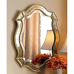 Зеркало настенное овальное в раме цвета шампань Mirror Splashes варинант исполнения - 1 | Loft Concept в Орле