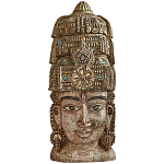 Арт-объект на стену Маска из массива акации Acacia Mask варинант исполнения - 4 | Loft Concept в Орле