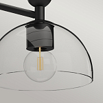 Люстра с 3-мя прозрачными полусферическими плафонами из стекла Alora Mood варинант исполнения - 8 | Loft Concept в Орле