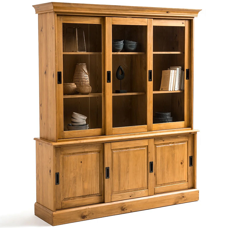Витрина из массива сосны Cobbett Wood Showcase Светло-коричневый Прозрачное Стекло Металлик Витрина из массива сосны Cobbett Wood Showcase Светло-коричневый Прозрачное Стекло Металлик в Орле | Loft Concept