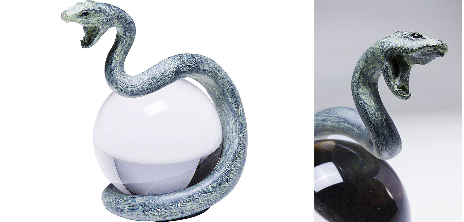 Статуэтка Змея на прозрачном шаре - Loft-Concept в Орле