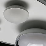 Потолочный светильник овальной формы белого цвета с 4-мя лампами Lunar Pebbles варинант исполнения - 11 | Loft Concept в Орле