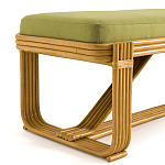 Скамья из ротанга с подушкой Mattia Rattan Bench варинант исполнения - 3 | Loft Concept в Орле