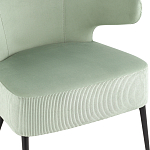 Современное мягкое кресло на металлических ножках Rakush Pistachio варинант исполнения - 6 | Loft Concept в Орле