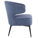 Современное мягкое кресло на металлических ножках Rakush Blue варинант исполнения - 5 | Loft Concept в Орле