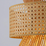 Подвесной светильник с абажуром из натуральных материалов Light Inside the Cell варинант исполнения - 4 | Loft Concept в Орле