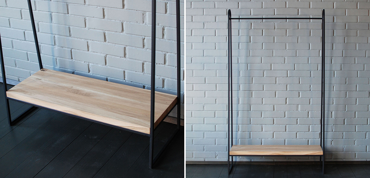 Рейл Amba Industrial Metal Rust Clothes Rail Рейл Amba Industrial Metal Rust Clothes Rail - Loft-Concept в Орле
