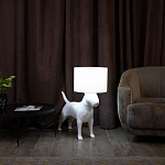 Лампа COLLECTION OF DOGS с абажуром Бультерьер варинант исполнения - 3 | Loft Concept в Орле