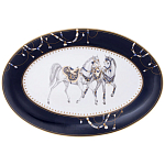 Сервиз обеденный из фарфора с изображением лошадей на 6 персон 23 предмета Porcelain Horse Set варинант исполнения - 2 | Loft Concept в Орле