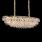 Люстра овальная с каскадом из подвесных прозрачных элементов Attractiveness варинант исполнения - 2 | Loft Concept в Орле
