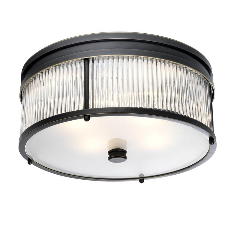 Потолочный светильник Ceiling Lamp Stamford Bronze Темная бронза Прозрачное Стекло Потолочный светильник Ceiling Lamp Stamford Bronze Темная бронза Прозрачное Стекло в Орле | Loft Concept