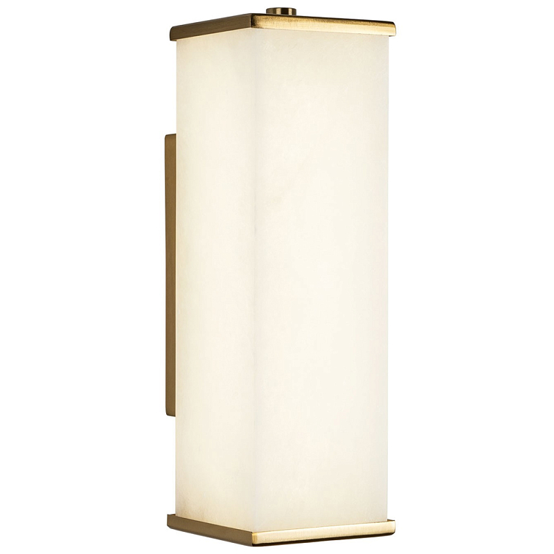 Бра со стеклянным плафоном Giustino Wall Lamp Латунь Белое матовое стекло Бра со стеклянным плафоном Giustino Wall Lamp Латунь Белое матовое стекло в Орле | Loft Concept