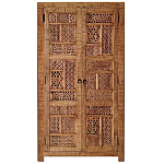 Этнический шкаф с орнаментом резьба из дерева Indian Antique Furniture варинант исполнения - 3 | Loft Concept в Орле
