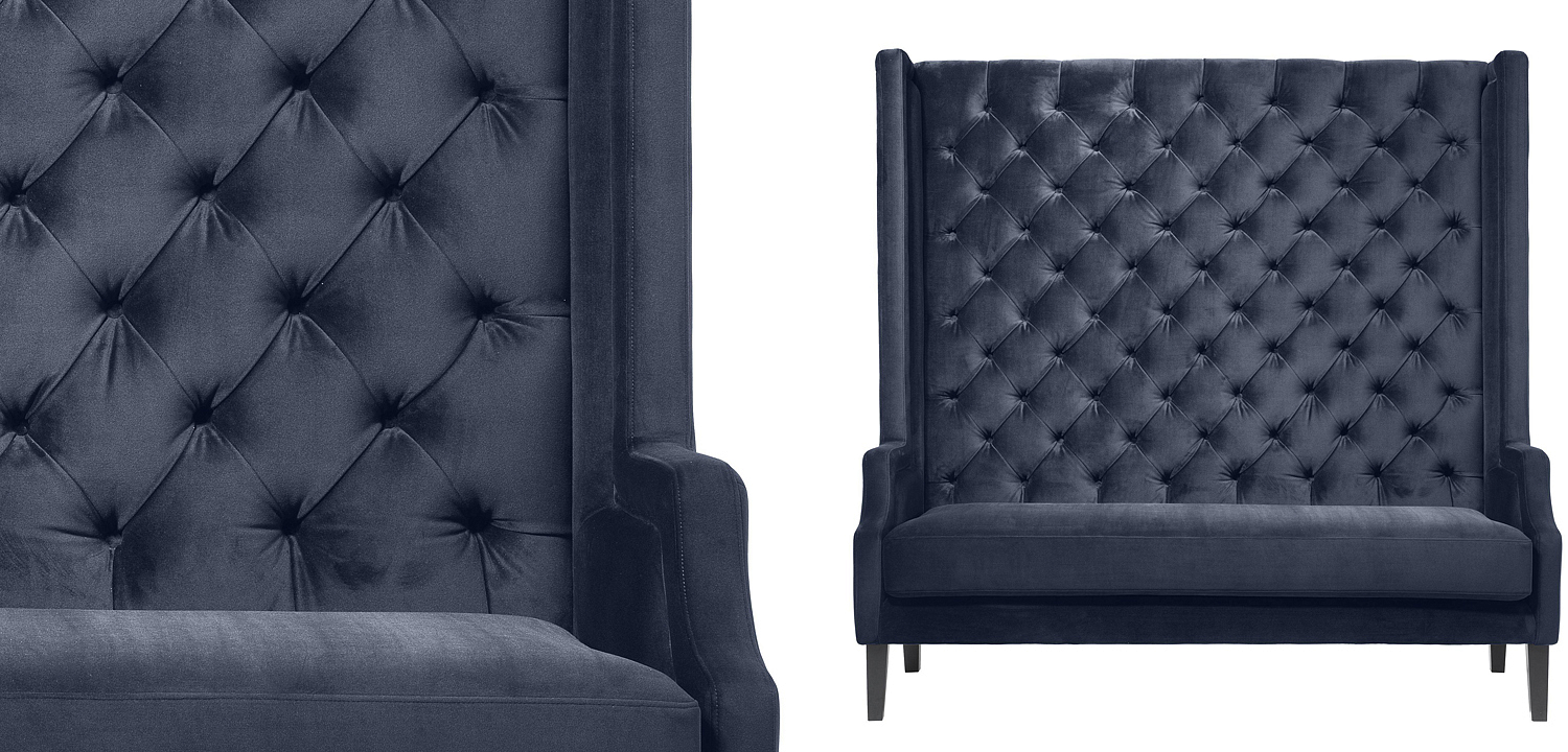 Диван Eichholtz Sofa Spectator midnight blue Диван Eichholtz Sofa Spectator midnight blue - Loft-Concept в Орле