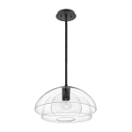 Подвесной светильник с прозрачным двойным стеклянным плафоном в форме купола и внутренней сферой Hinkley варинант исполнения - 2 | Loft Concept в Орле
