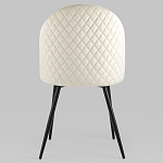 Мягкий стул в бежевом велюре Miruna Chair варинант исполнения - 4 | Loft Concept в Орле