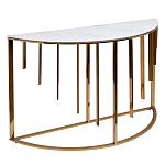 Консоль приставная полукруглая на основании золотого цвета Interior Accent варинант исполнения - 1 | Loft Concept в Орле