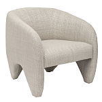 Дизайнерское кресло мягкое в белой обивке White Canvas варинант исполнения - 1 | Loft Concept в Орле