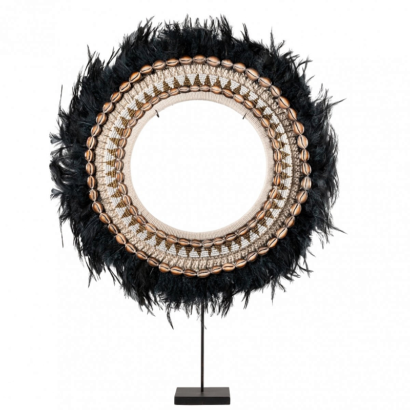 Ожерелье versmissen на подставке JUJU BLACK FEATHER ON STAND Черный Ожерелье versmissen на подставке JUJU BLACK FEATHER ON STAND Черный в Орле | Loft Concept
