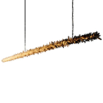 Люстра линейная светодиодная из необработанных кристаллов Mountain Comet варинант исполнения - 5 | Loft Concept в Орле