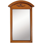 Настенное зеркало в деревянной раме орехового цвета Guirlande de Roses Walnut Color Mirror варинант исполнения - 1 | Loft Concept в Орле