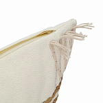 Чехол на подушку с вышивкой в виде геометрических узоров Beige Calista Rect варинант исполнения - 3 | Loft Concept в Орле