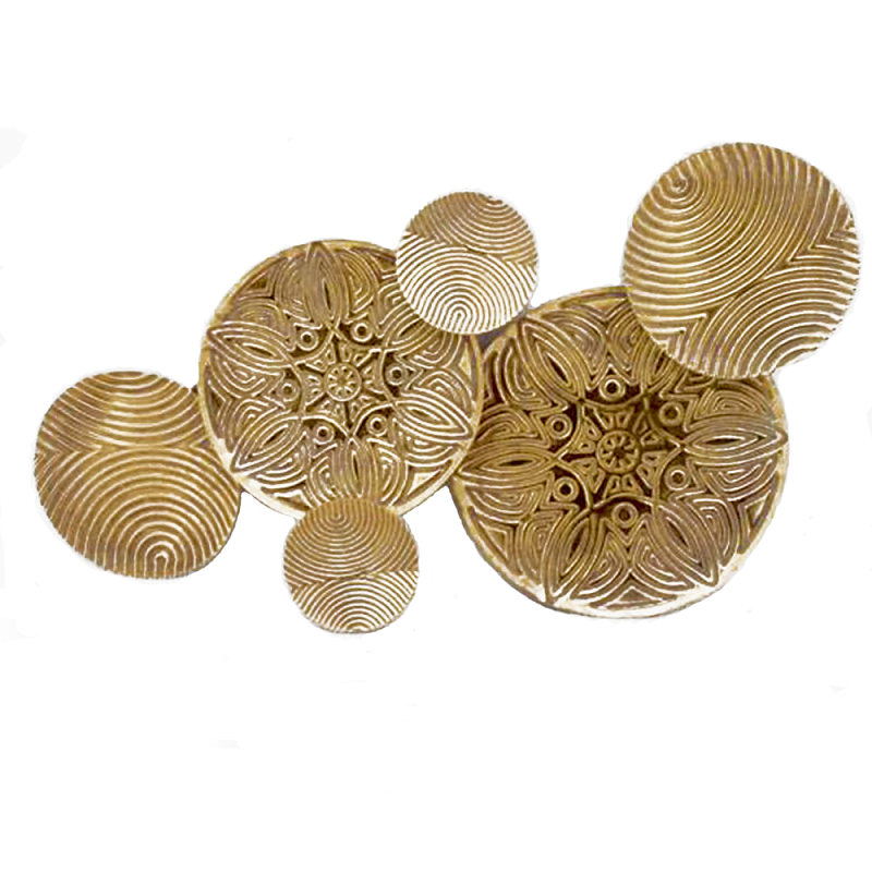 Панно настенное Blank Sheet Gold Ornament Золотой Панно настенное Blank Sheet Gold Ornament Золотой в Орле | Loft Concept