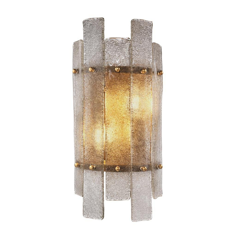 Бра Eichholtz Wall Lamp Caprera Латунь Античная полированная Прозрачный Бра Eichholtz Wall Lamp Caprera Латунь Античная полированная Прозрачный в Орле | Loft Concept