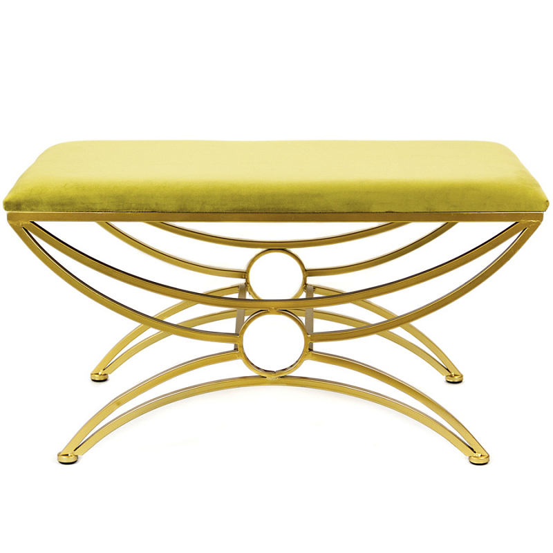 Пуф Art Deco Shapes Yellow Желтый Золотой Пуф Art Deco Shapes Yellow Желтый Золотой в Орле | Loft Concept