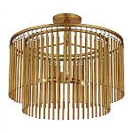 Потолочный светильник двухъярусный золотого цвета Metal Tentacles варинант исполнения - 2 | Loft Concept в Орле