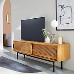 ТВ-тумба с плетеным декором Tate Wicker TV Stand варинант исполнения - 5 | Loft Concept в Орле
