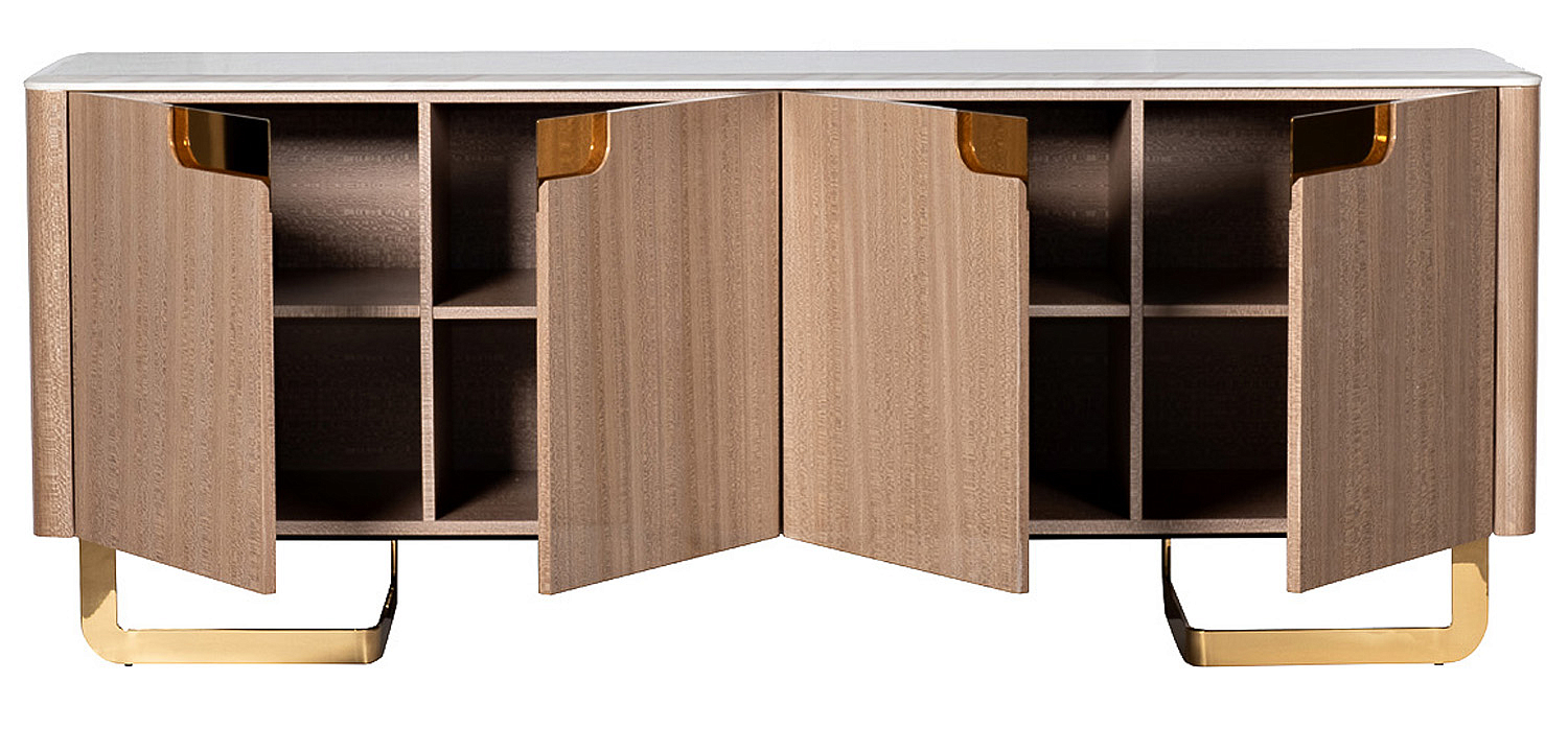 Комод длинный на металлических ножках Bertran Chest of Drawers Комод длинный на металлических ножках Bertran Chest of Drawers - Loft-Concept в Орле