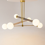 Люстра со стеклянными вставками Helios варинант исполнения - 2 | Loft Concept в Орле