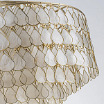 Люстра многоярусная с декором из натуральной морской ракушки Iridescent Light варинант исполнения - 8 | Loft Concept в Орле