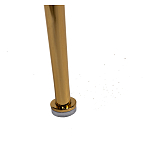 Стул велюровый хаки на золотистых металлических ножках Vendramin Chair варинант исполнения - 6 | Loft Concept в Орле