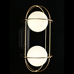 Бра настенное с 2 белыми плафонами Karina варинант исполнения - 2 | Loft Concept в Орле