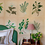 Обои ручная роспись Botanical Studies Linnaeus colourway варинант исполнения - 5 | Loft Concept в Орле
