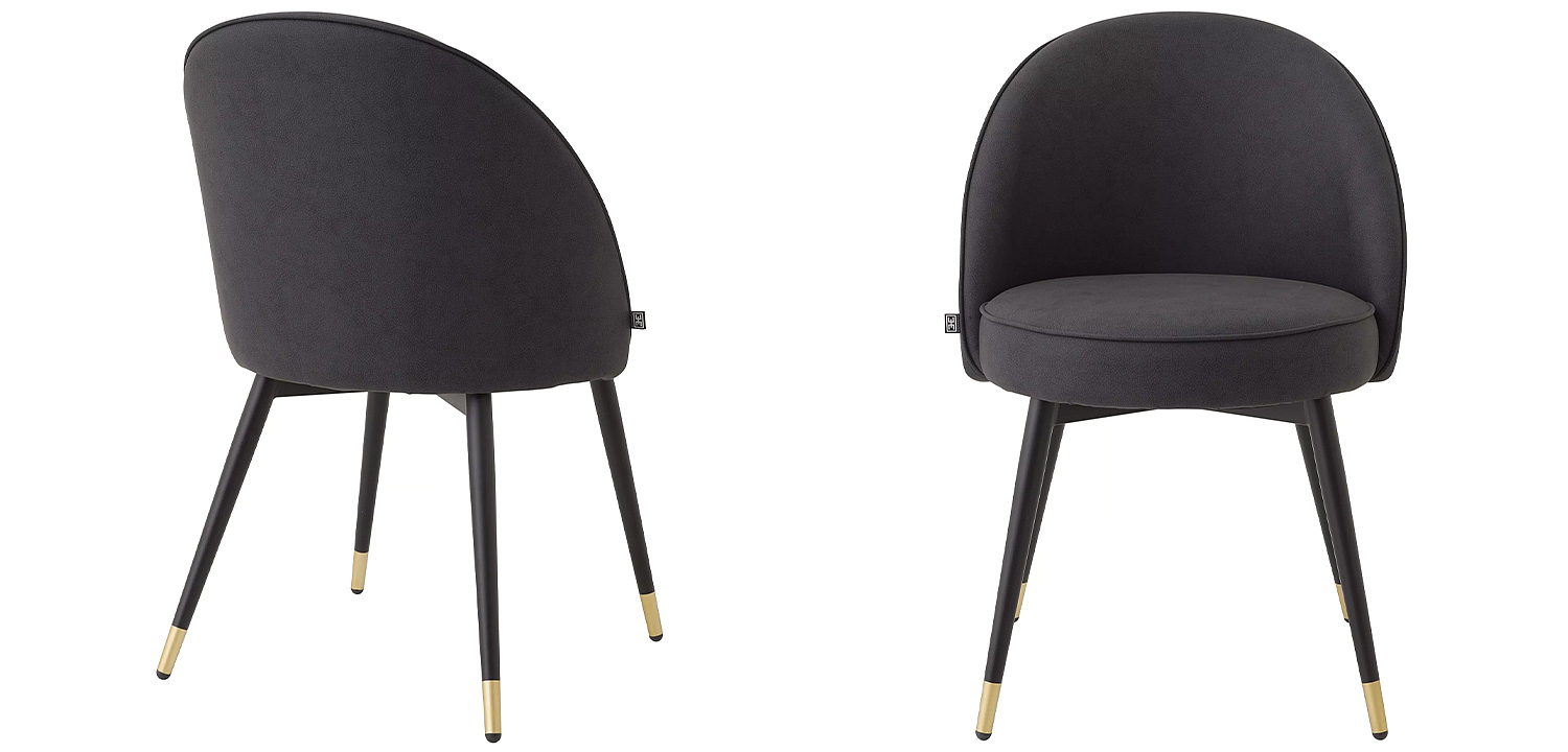 Комплект из двух стульев Eichholtz Dining Chair Cooper Set of 2 Grey Комплект из двух стульев Eichholtz Dining Chair Cooper Set of 2 Grey - Loft-Concept в Орле