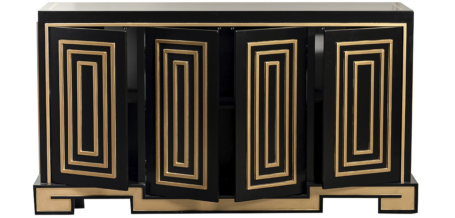 Комод в стиле арт-деко Meandro Chest of drawers Черный Комод в стиле арт-деко Meandro Chest of drawers Черный - Loft-Concept в Орле