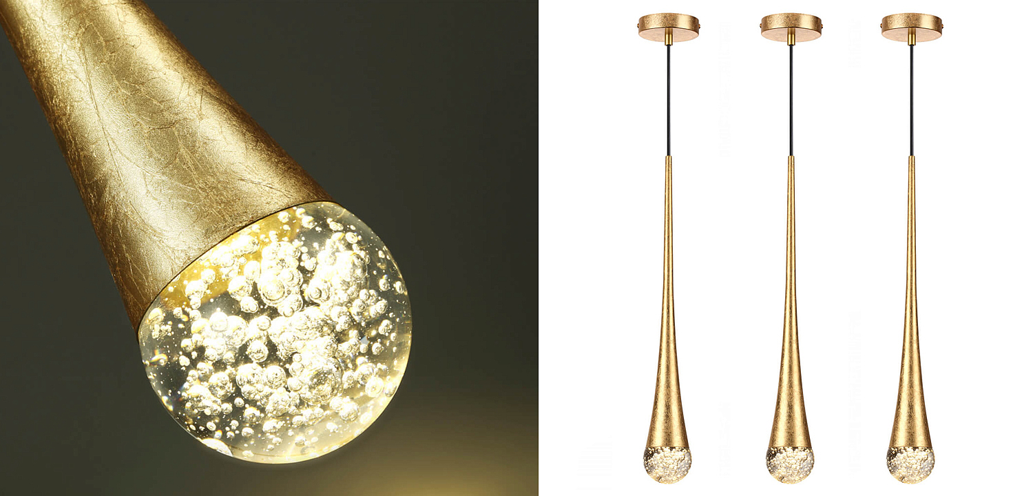 Подвесной светильник Golden Drop Lamp Подвесной светильник Golden Drop Lamp - Loft-Concept в Орле