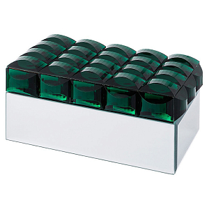 Шкатулка Glass Emerald Mirror Box