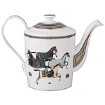 Чайный сервиз из фарфора с изображением лошадей на 6 персон 15 предметов Porcelain Horse Set  варинант исполнения - 2 | Loft Concept в Орле