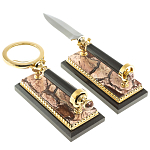 Настольный письменный набор из яшмы Manager Organizer варинант исполнения - 9 | Loft Concept в Орле