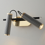 Бра с двумя цилиндрическими плафонами на магнитном креплении Bronze Concert варинант исполнения - 1 | Loft Concept в Орле