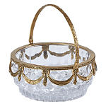 Корзиночка из прозрачного стекла с бронзовой ручкой Eden Garden варинант исполнения - 2 | Loft Concept в Орле