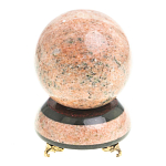 Часы настольные в виде шара из натурального камня Ball Stone Clock варинант исполнения - 3 | Loft Concept в Орле