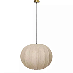 Подвесной светильник с бежевым тканевым абажуром Modern Textured Table Lamp варинант исполнения - 1 | Loft Concept в Орле