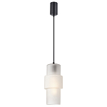 Подвесной светильник со стеклянным рифленым плафоном цилиндрической формы Eliara 13 варинант исполнения - 6 | Loft Concept в Орле