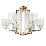 Люстра с 6-ю цилиндрическими плафонами из стекла Laurent варинант исполнения - 1 | Loft Concept в Орле