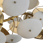 Люстра с белыми и золотистыми цветами G9 Dahlia Flowers Lamp варинант исполнения - 5 | Loft Concept в Орле